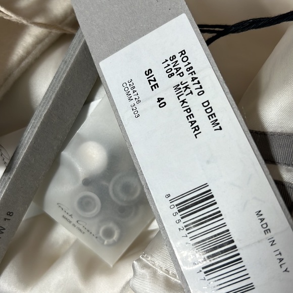 Rick Owens 100% cashmere women luxury jacket coat sz 40 eur 4US ivory new - Picture 10 of 15